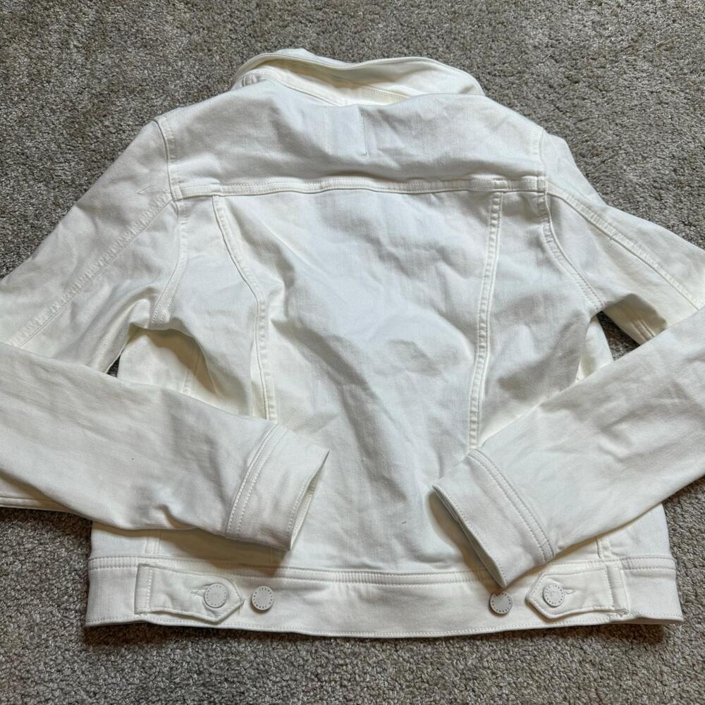 AG Jeans Robyn Denim Jacket All White Long Sleeve Size Small (Retail $215) - Picture 4 of 6